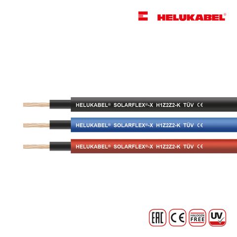 Dây cáp DC HELUKABEL SOLARFLEX®-X H1Z2Z2-K chính hãng từ ĐỨC 
