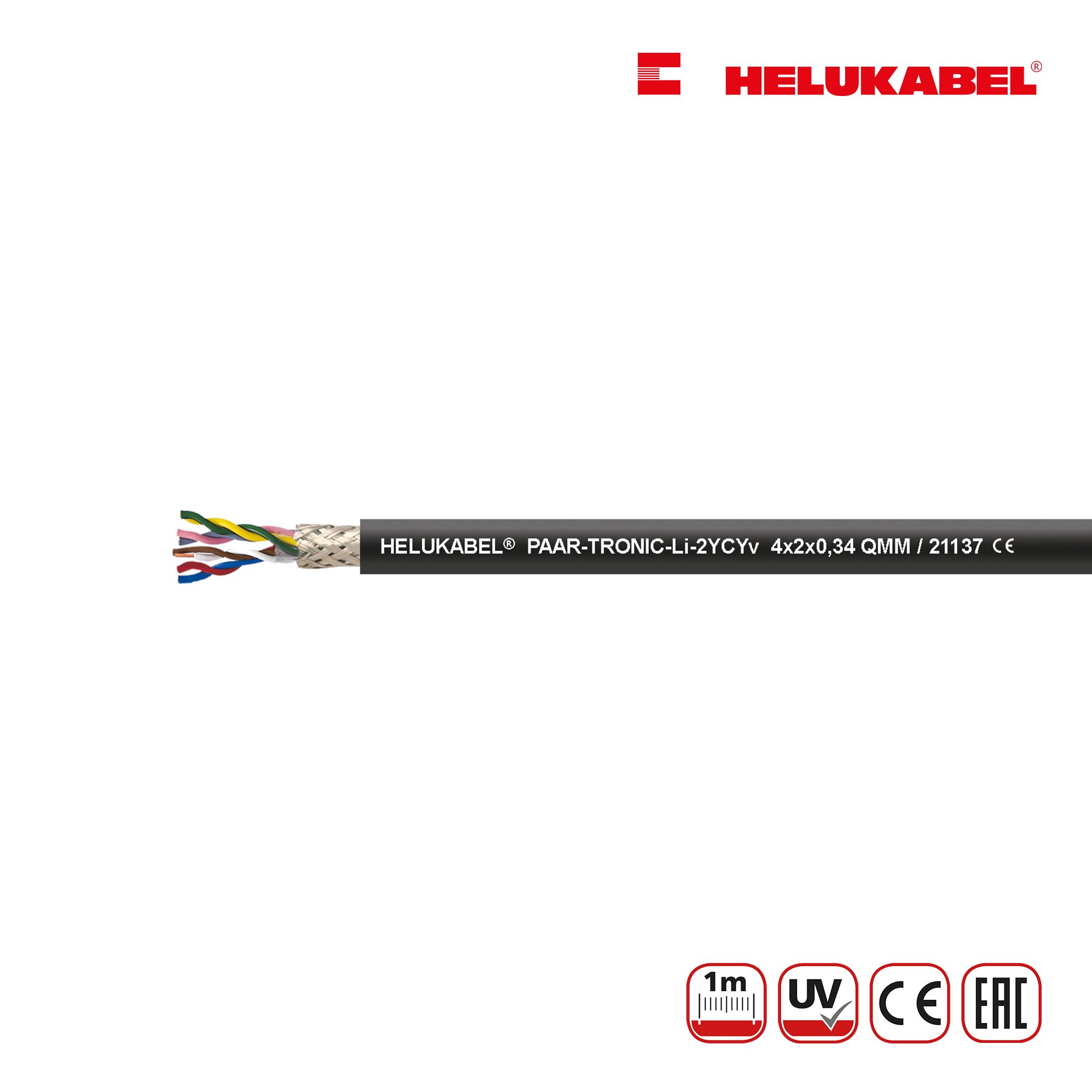  Dây cáp dữ liệu HELUKABEL PAAR-TRONIC-Li-2YCYv chính hãng từ ĐỨC | Bán lẻ theo mét 