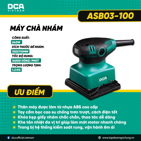 Máy chà nhám DCA ASB03-100