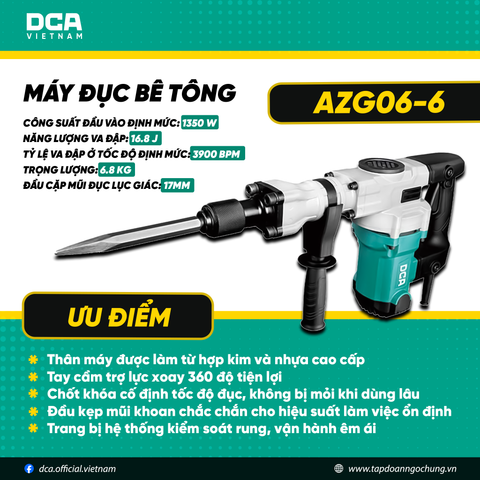 Máy đục bê tông AZG06-6