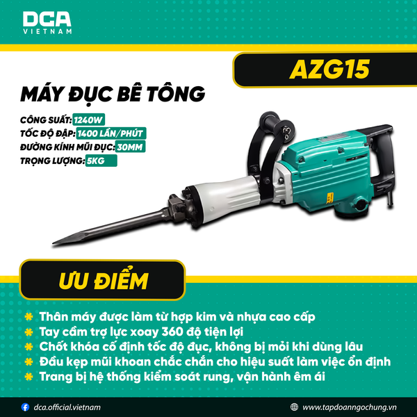 Máy đục bê tông AZG15
