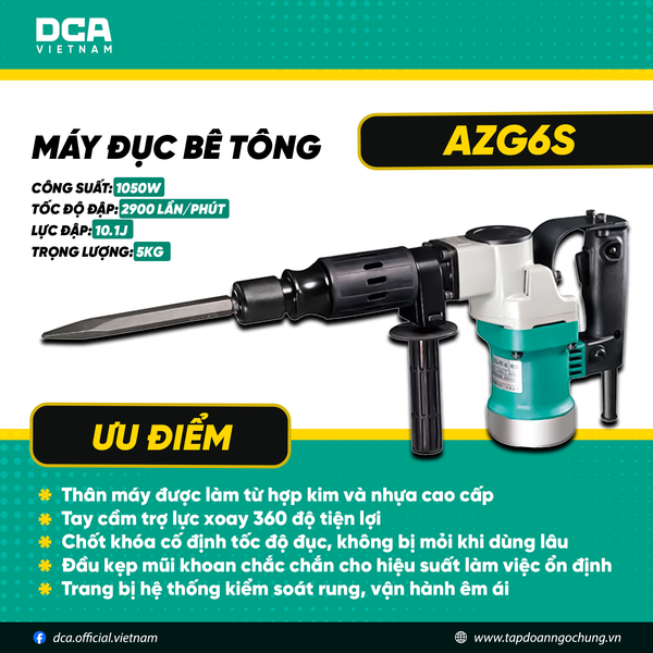 Máy đục bê tông AZG6S