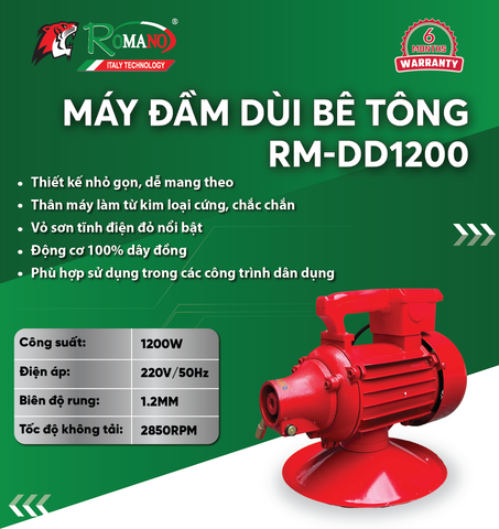 Máy đầm dùi ROMANO RM-DD1200