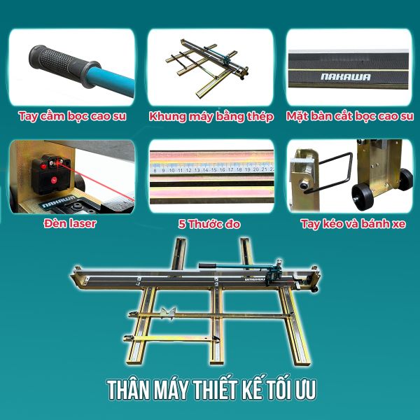 MÁY CẮT GẠCH BÀN ĐẨY TAY NAKAWA NK-TC1600PLUS