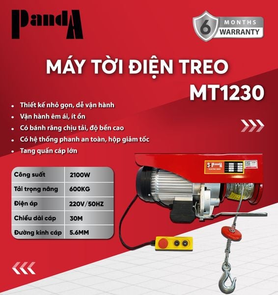 Máy tời treo PANDA MT1230