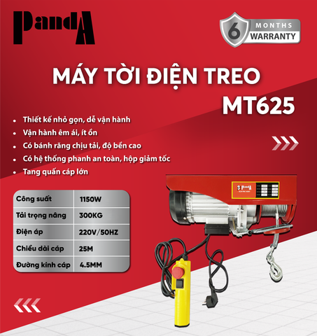 Máy tời treo PANDA MT625
