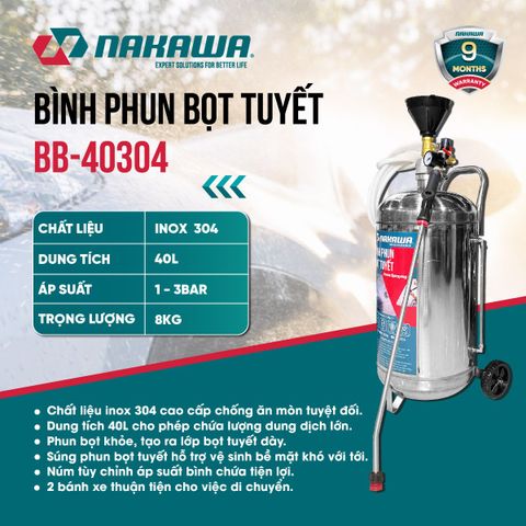 Bình phun bọt tuyết NAKAWA BB-40304