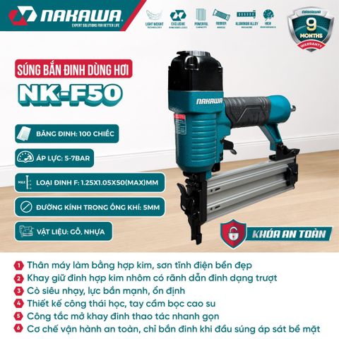 Súng bắn đinh dùng hơi NAKAWA NK-F50