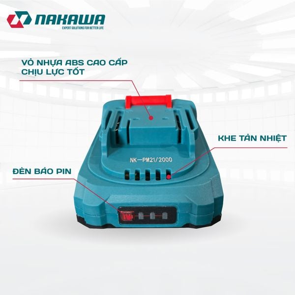 Pin 21V 2.0Ah NAKAWA NK-PM21/2000