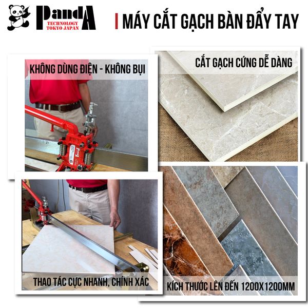 Máy cắt gạch bàn đẩy tay PANDA PD800