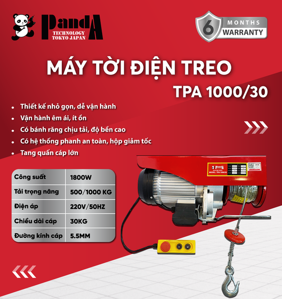Máy tời treo PANDA TPA1000/25