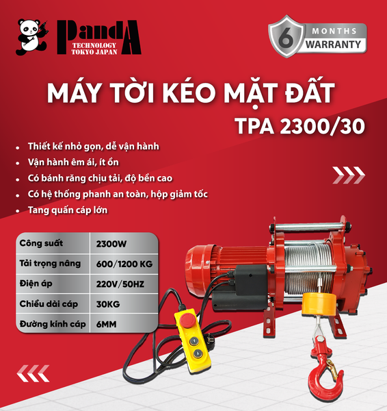 Máy tời đất PANDA TPA2300/30