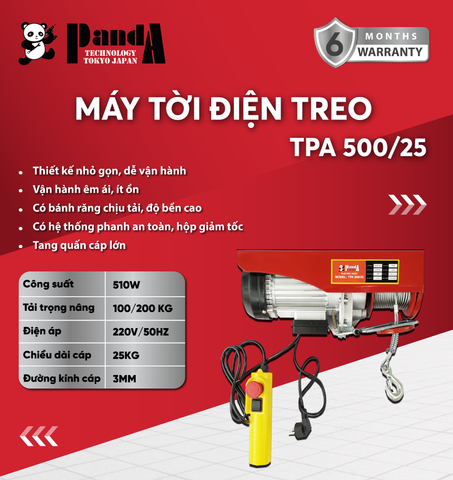 Máy tời treo PANDA TPA500/25