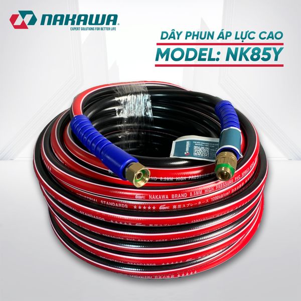 Dây phun áp lực cao NAKAWA NK85Y (các kích thước 10, 15, 20, 50m)