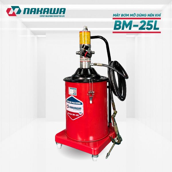 Máy bơm mỡ dùng khí nén NAKAWA BM-25L