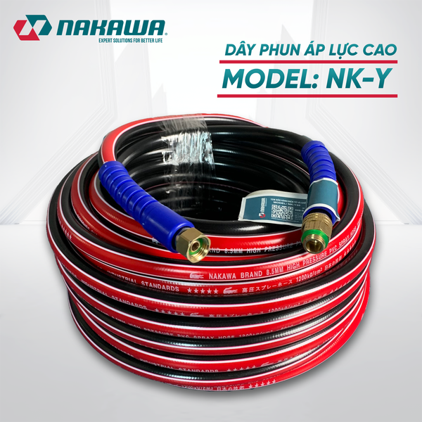 Dây phun áp lực cao NAKAWA NK-Y (các kích thước 10, 15, 20, 50m)