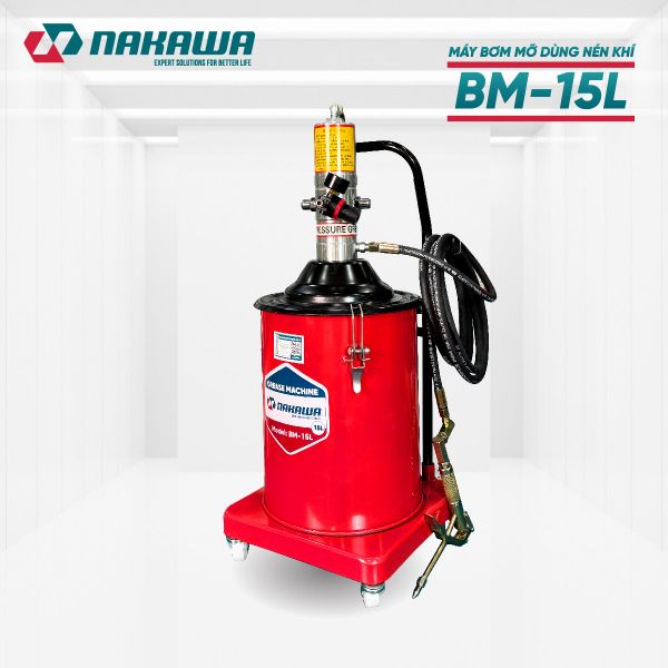 Máy bơm mỡ dùng khí nén NAKAWA BM-15L