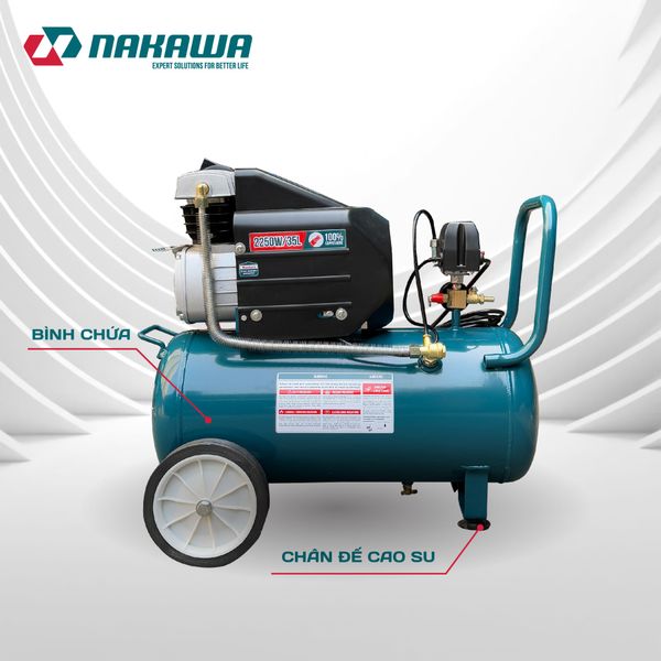 Máy Nén Khí đầu liền 2 tụ NAKAWA NK-2T3035PRO