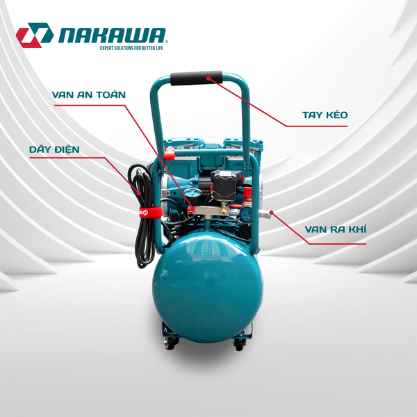 Máy nén khí không dầu, tốc nhanh, siêu êm NK-BH5050PRO - 50 lít