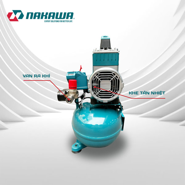 Máy nén khí không dầu, tốc nhanh, siêu êm NK-BH1812PRO - 12 lít
