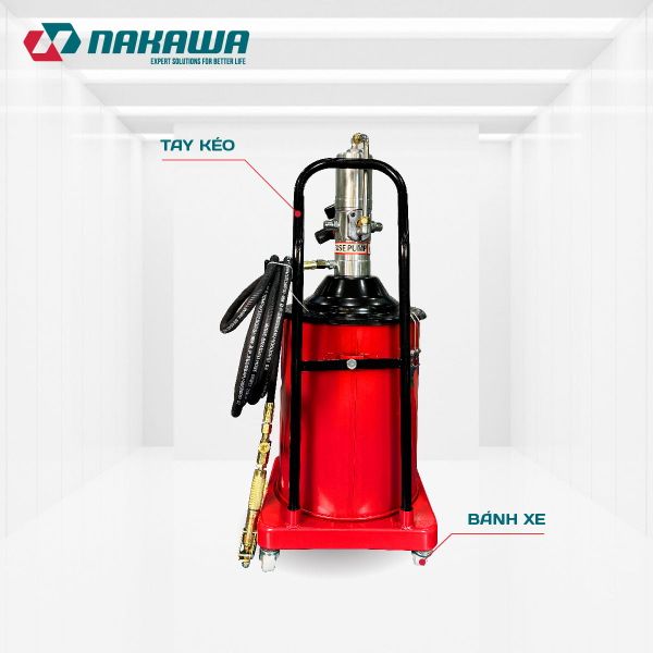 Máy bơm mỡ dùng khí nén NAKAWA BM-15L
