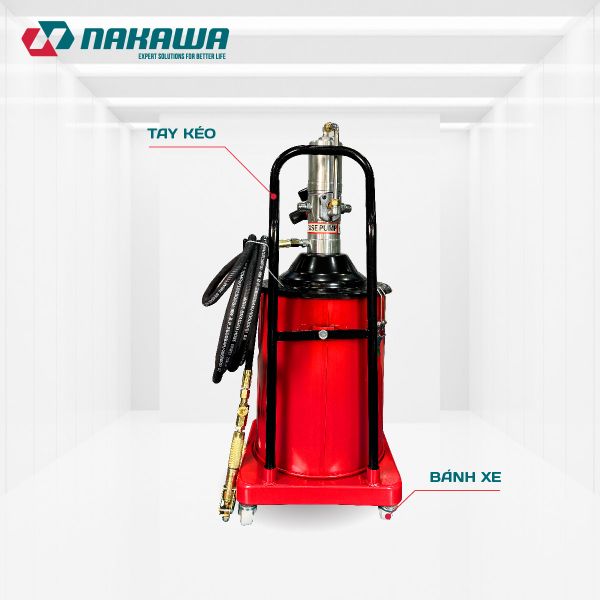 Máy bơm mỡ dùng khí nén NAKAWA BM-25L