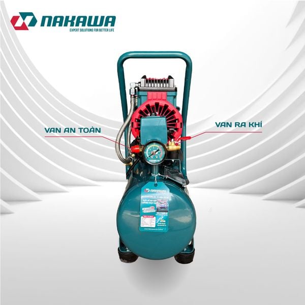 Máy nén khí không dầu, tốc nhanh, siêu êm NK-28H16L - 16 lít