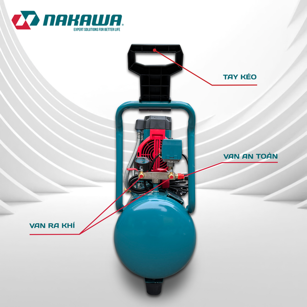 Máy nén khí không dầu, tốc nhanh, siêu êm NK-BH2530PLUS - 30 lít