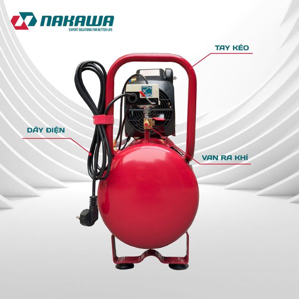 Máy Nén Khí đầu liền 2 tụ NAKAWA NK-2T3550E