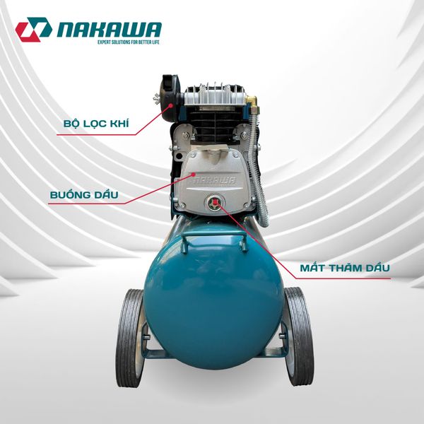 Máy Nén Khí đầu liền 2 tụ NAKAWA NK-2T3550PRO