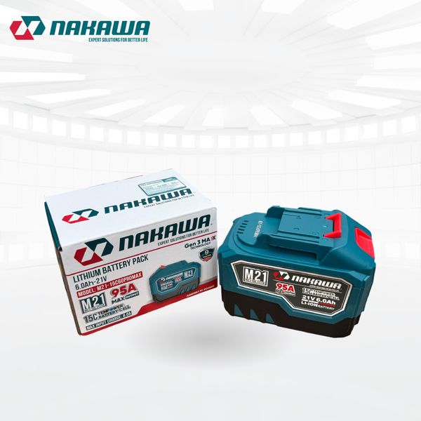 Pin 21V 6.0Ah NAKAWA M21-15C60PROMAX