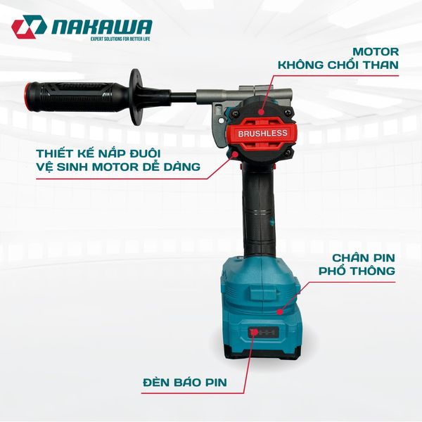 Máy khoan pin 3 chức năng NAKAWA NK-K16013PRO