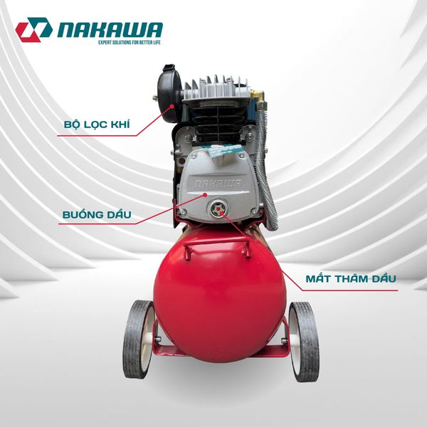 Máy Nén Khí đầu liền 2 tụ NAKAWA NK-2T2530E