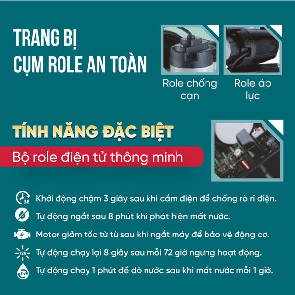 Máy bơm tăng áp thông minh NK-BP250A