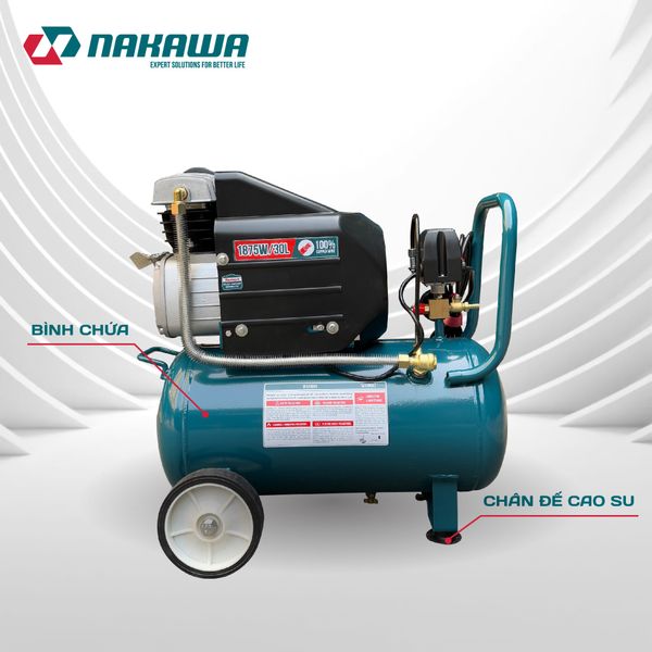 Máy Nén Khí đầu liền 2 tụ NAKAWA NK-2T2530PRO