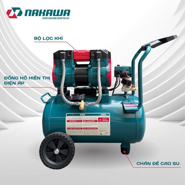 Máy nén khí không dầu, tốc nhanh, siêu êm NK-32H32PRO - 32 lít