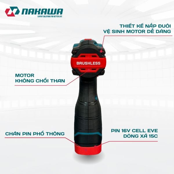 Máy siết vít pin NAKAWA NK-VD16/140PLUS