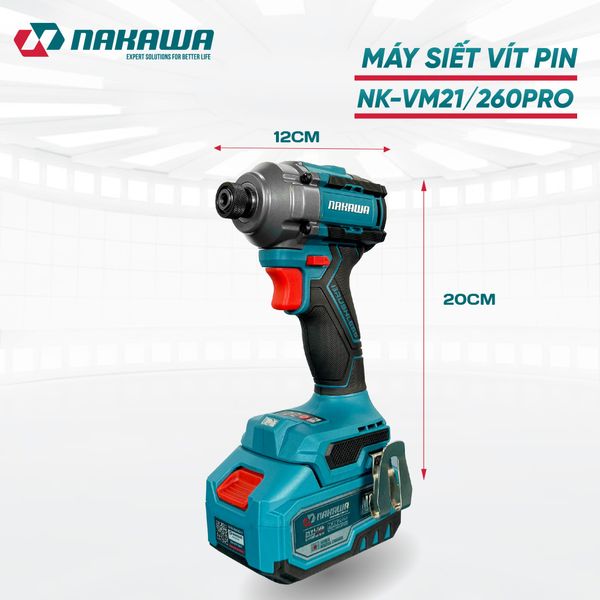 Máy siết vít pin NAKAWA NK-VM21/260PRO