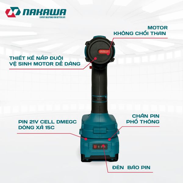 Máy siết vít pin NAKAWA NK-VM21/260PRO