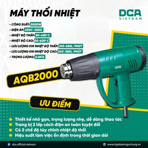 Máy thổi nhiệt AQB02-1600