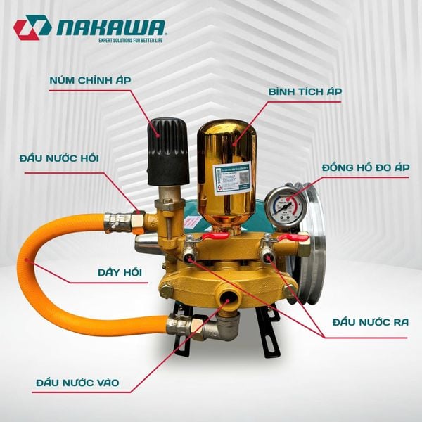 Đầu phun áp lực NAKAWA NK338SUH