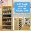 Tủ Giày Gấp Gọn 6-9 Đa Tầng, 12-18 Đôi Cao Cấp Nhựa PP + PET + ABS MARIS Tiết Kiệm Không Gian
