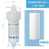 Bộ Lọc Nước Tắm Gắn Vòi Đa Năng MARIS Sẵn Lõi Lọc 0.005mm, Gắn Máy Giặt, Vòi Sen, Bồn Rửa Thay Được Lõi