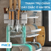 Kệ Nhà Bếp MARIS Kệ Chén Đĩa Đa Năng Inox Có Khay Hứng Nước 2 Tầng 3 Tầng Kèm Phụ Kiện Giá Để Đũa Dao Thớt
