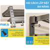 Giá Treo Khăn Nhà Tắm MARIS Dán Tường Không Cần Khoan, Có Thể Gấp Gọn 90 Độ, Chất Liệu Nhôm Anod và Thép Carbon Siêu Bền