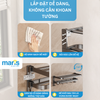 Giá Treo Khăn Nhà Tắm MARIS Dán Tường Không Cần Khoan, Có Thể Gấp Gọn 90 Độ, Chất Liệu Nhôm Anod và Thép Carbon Siêu Bền