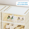 Tủ Giày Gấp Gọn 6-9 Đa Tầng, 12-18 Đôi Cao Cấp Nhựa PP + PET + ABS MARIS Tiết Kiệm Không Gian