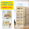 Tủ Giày Gấp Gọn 6-9 Đa Tầng, 12-18 Đôi Cao Cấp Nhựa PP + PET + ABS MARIS Tiết Kiệm Không Gian