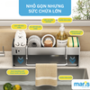 Kệ Để Đồ Rửa Chén MARIS Chất Liệu Inox Cao Cấp Bền Bỉ, Kệ Để Miếng Rửa Chén Kèm Thanh Treo Khăn Nhà Bếp Tiện Dụng