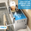 Kệ Để Đồ Rửa Chén MARIS Chất Liệu Inox Cao Cấp Bền Bỉ, Kệ Để Miếng Rửa Chén Kèm Thanh Treo Khăn Nhà Bếp Tiện Dụng